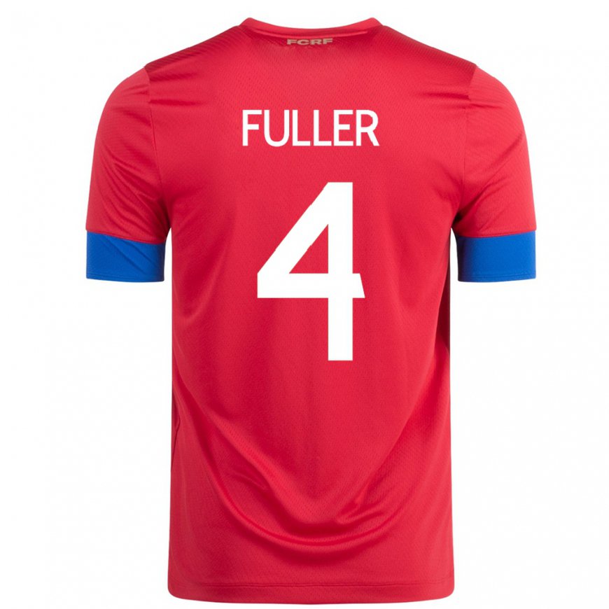 Kandiny Lapset Costa Rican Keysher Fuller #4 Punainen Kotipaita 22-24 Lyhythihainen Paita T-paita