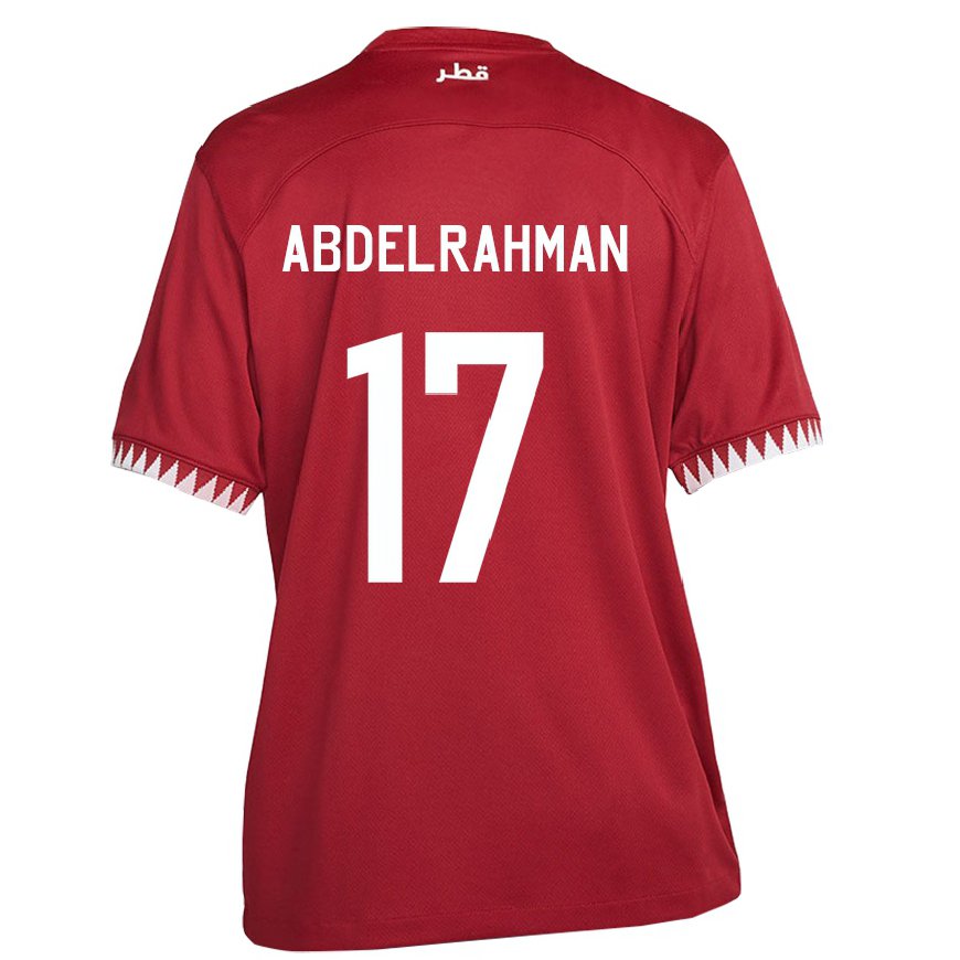 Kandiny Lapset Qatarin Abdelrahman Fahmi Moustafa #17 Kastanjanruskea Kotipaita 22-24 Lyhythihainen Paita T-paita