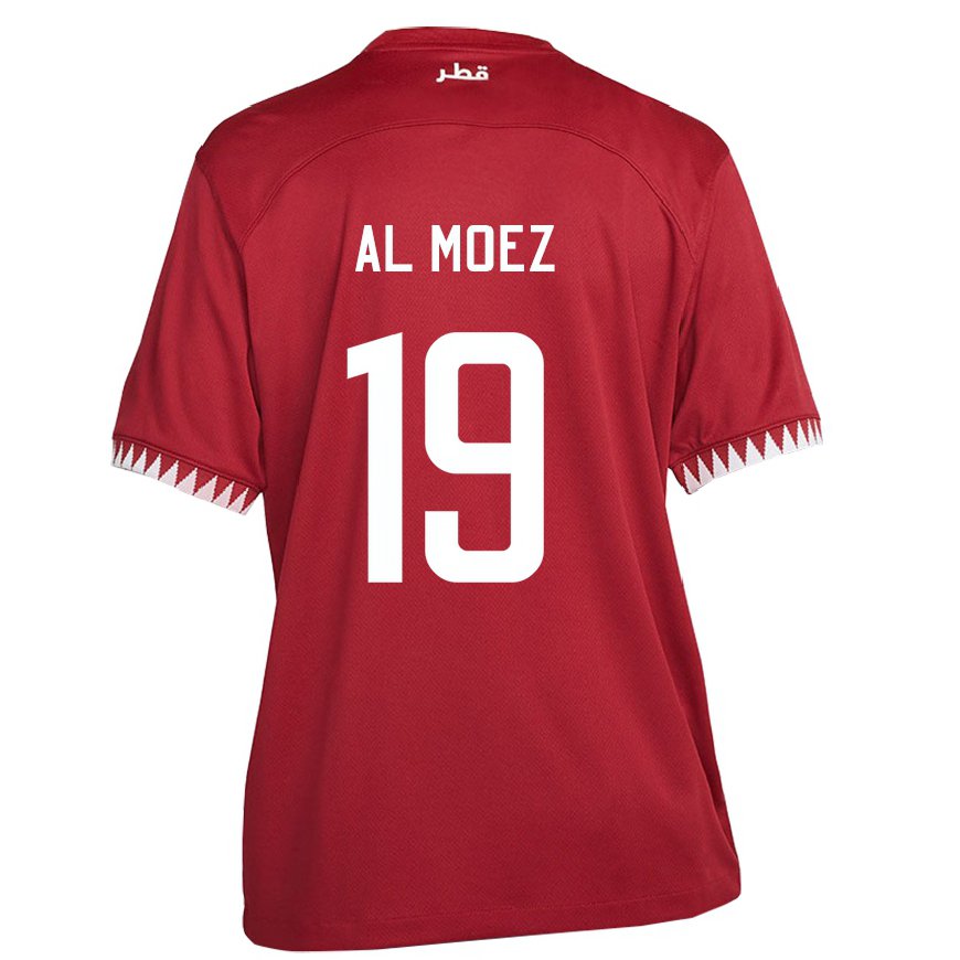 Kandiny Lapset Qatarin Almoez Ali #19 Kastanjanruskea Kotipaita 22-24 Lyhythihainen Paita T-paita