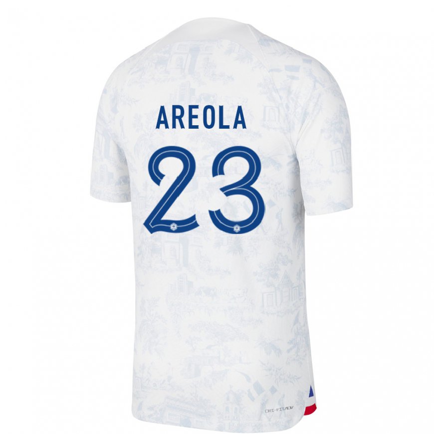 Kandiny Lapset Ranskan Alphonse Areola #23 Valkoinen Sininen Vieraspaita 22-24 Lyhythihainen Paita T-paita