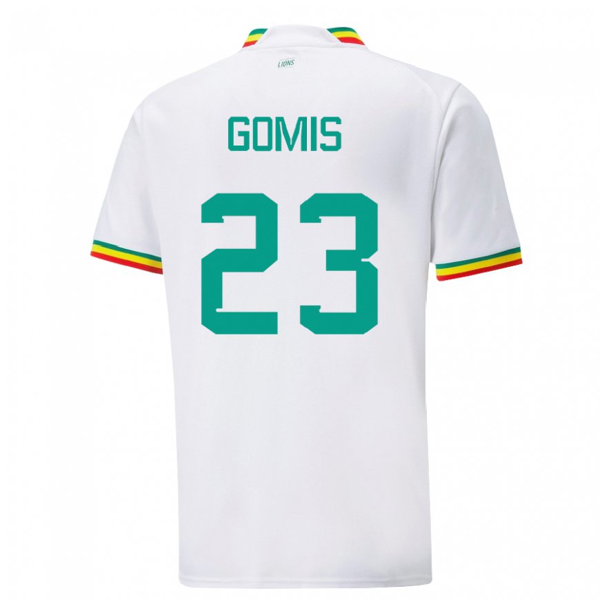 Kandiny Miesten Senegalin Alfred Gomis #23 Valkoinen Kotipaita 22-24 Lyhythihainen Paita T-paita