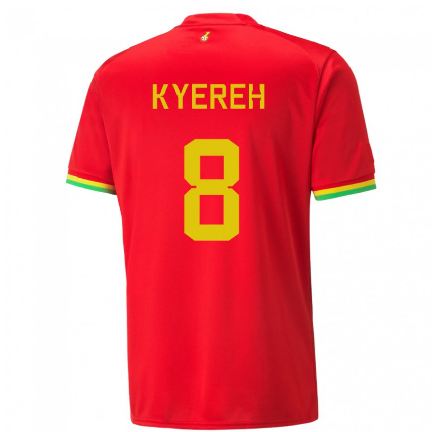 Kandiny Miesten Ghanan Daniel-kofi Kyereh #8 Punainen Vieraspaita 22-24 Lyhythihainen Paita T-paita