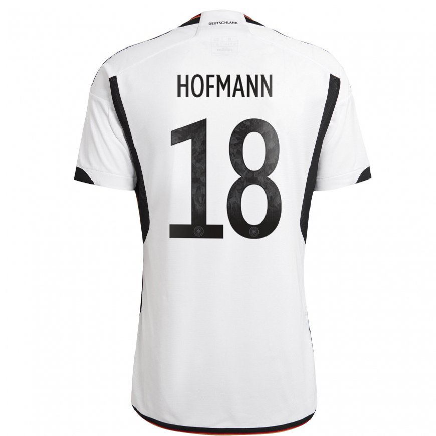 Kandiny Naisten Saksan Jonas Hofmann #18 Valkoinen Musta Kotipaita 22-24 Lyhythihainen Paita T-paita