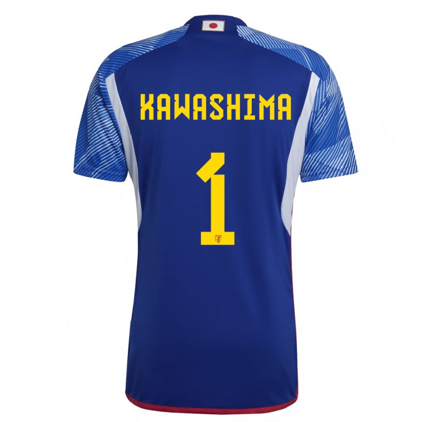Kandiny Naisten Japanin Eiji Kawashima #1 Kuninkaallisen Sininen Kotipaita 22-24 Lyhythihainen Paita T-paita