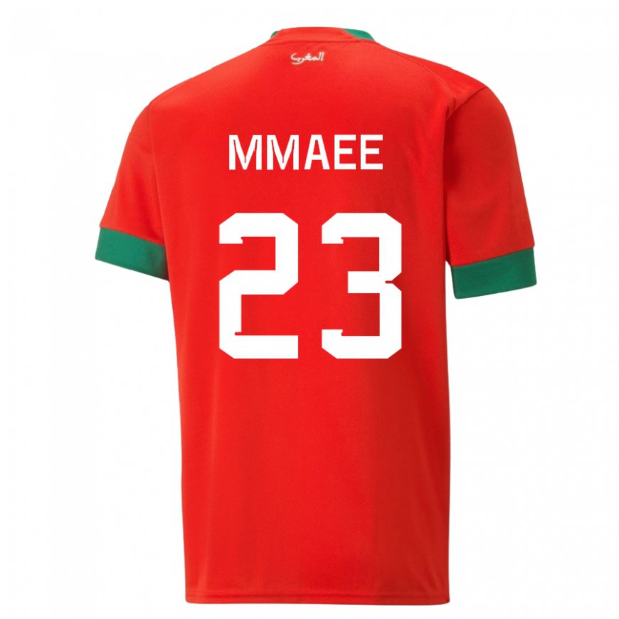 Kandiny Naisten Marokon Ryan Mmaee #23 Punainen Kotipaita 22-24 Lyhythihainen Paita T-paita