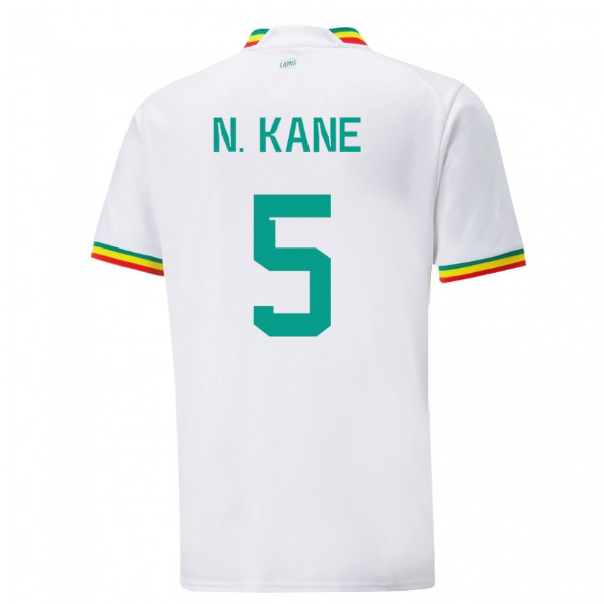 Kandiny Lapset Senegalin Ndeye Ndiaye Kane #5 Valkoinen Kotipaita 22-24 Lyhythihainen Paita T-paita
