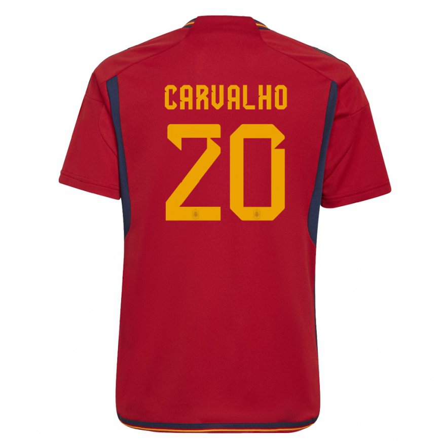 Kandiny Lapset Espanjan Miguel Carvalho #20 Punainen Kotipaita 22-24 Lyhythihainen Paita T-paita