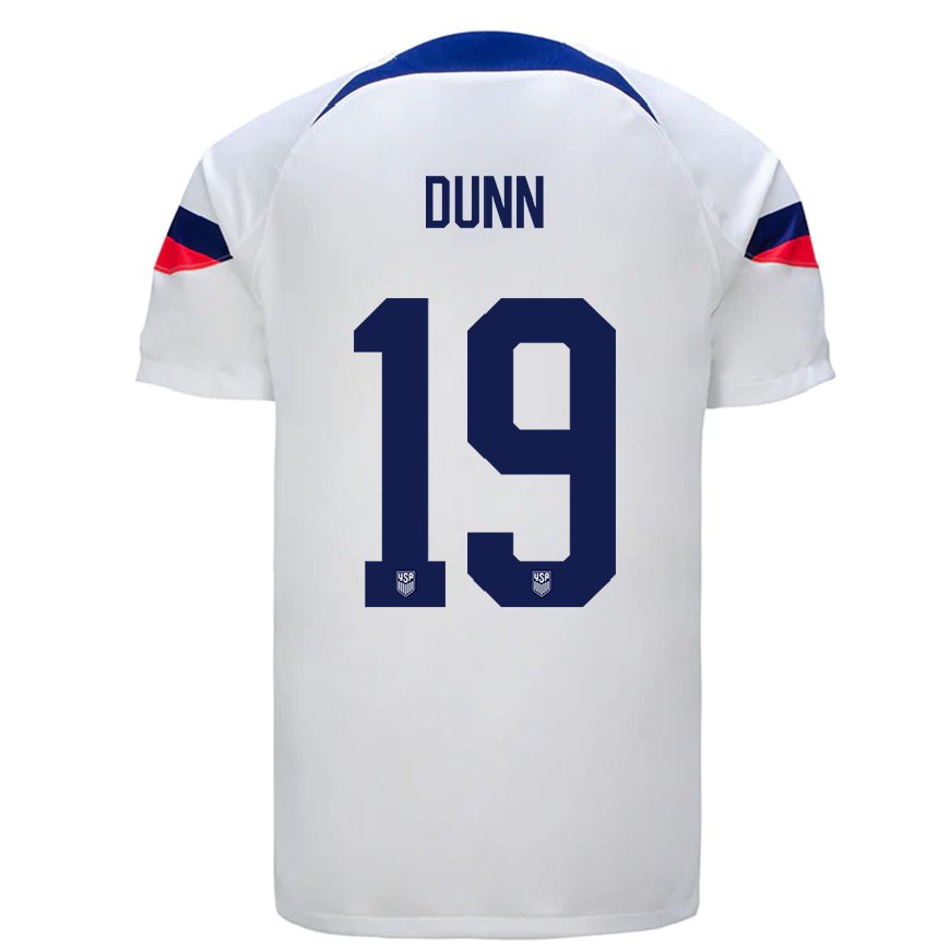 Kandiny Lapset Yhdysvaltain Crystal Dunn #19 Valkoinen Kotipaita 22-24 Lyhythihainen Paita T-paita