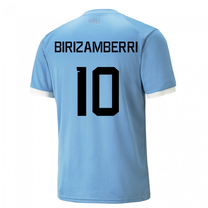 Kandiny Lapset Uruguayn Carolina Birizamberri #10 Sininen Kotipaita 22-24 Lyhythihainen Paita T-paita