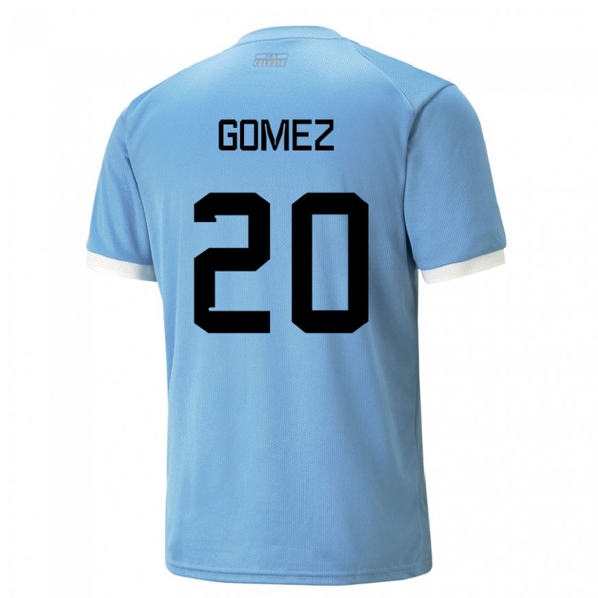 Kandiny Lapset Uruguayn Luciana Gomez #20 Sininen Kotipaita 22-24 Lyhythihainen Paita T-paita