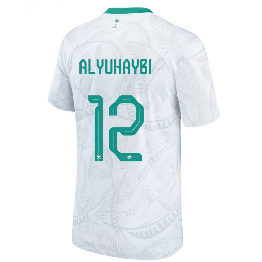 Kandiny Lapset Saudi-arabian Ammar Alyuhaybi #12 Valkoinen Kotipaita 22-24 Lyhythihainen Paita T-paita