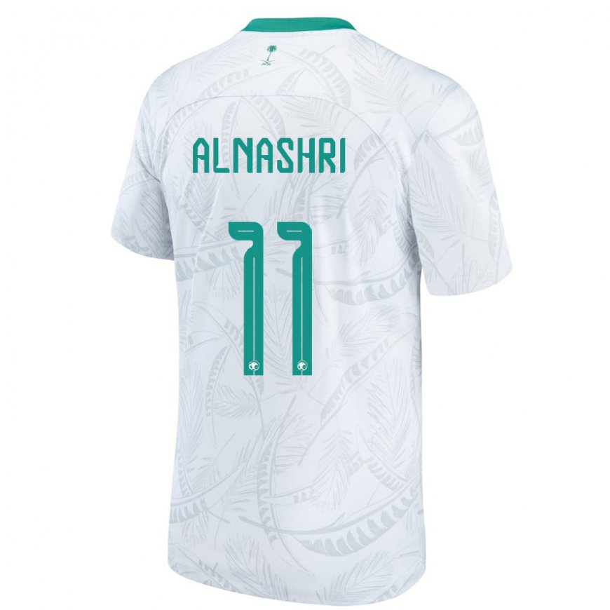 Kandiny Lapset Saudi-arabian Awad Alnashri #11 Valkoinen Kotipaita 22-24 Lyhythihainen Paita T-paita