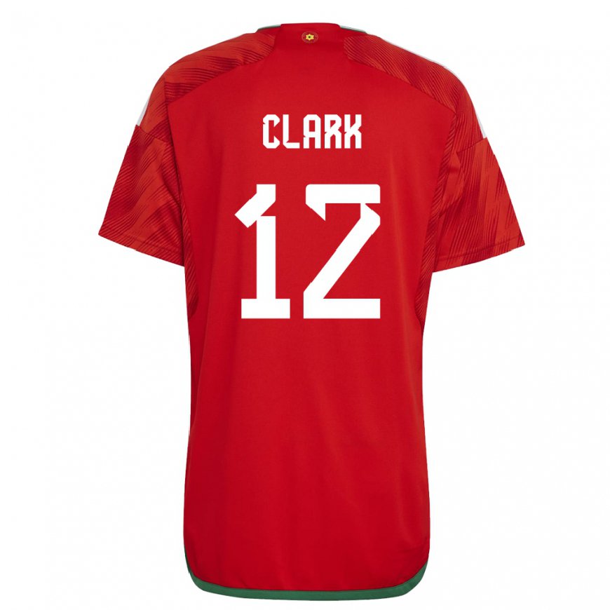 Kandiny Lapset Walesin Olivia Clark #12 Punainen Kotipaita 22-24 Lyhythihainen Paita T-paita