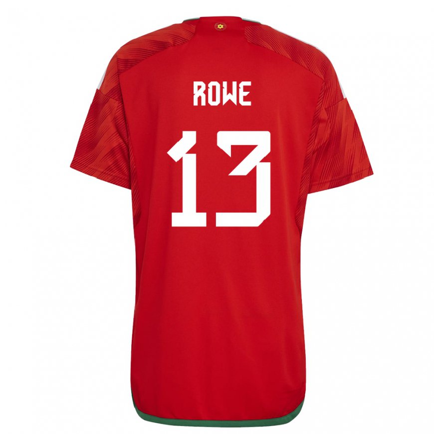 Kandiny Lapset Walesin Rachel Rowe #13 Punainen Kotipaita 22-24 Lyhythihainen Paita T-paita
