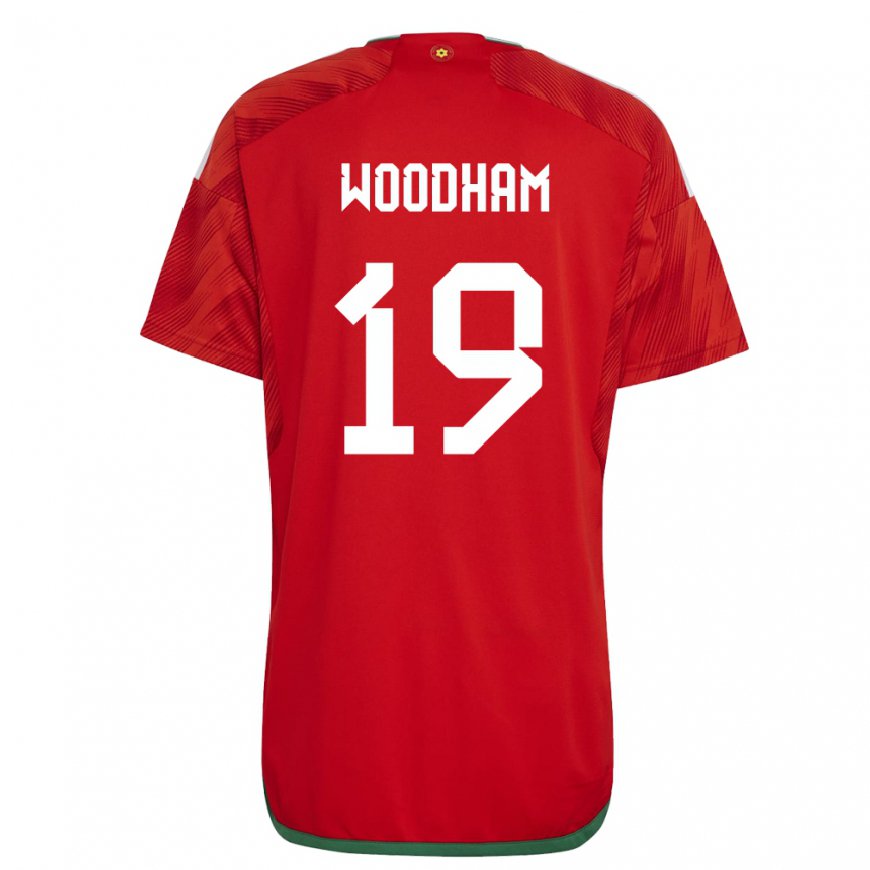 Kandiny Lapset Walesin Lily Woodham #19 Punainen Kotipaita 22-24 Lyhythihainen Paita T-paita