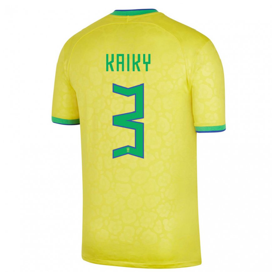 Kandiny Lapset Brasilian Kaiky #3 Keltainen Kotipaita 22-24 Lyhythihainen Paita T-paita