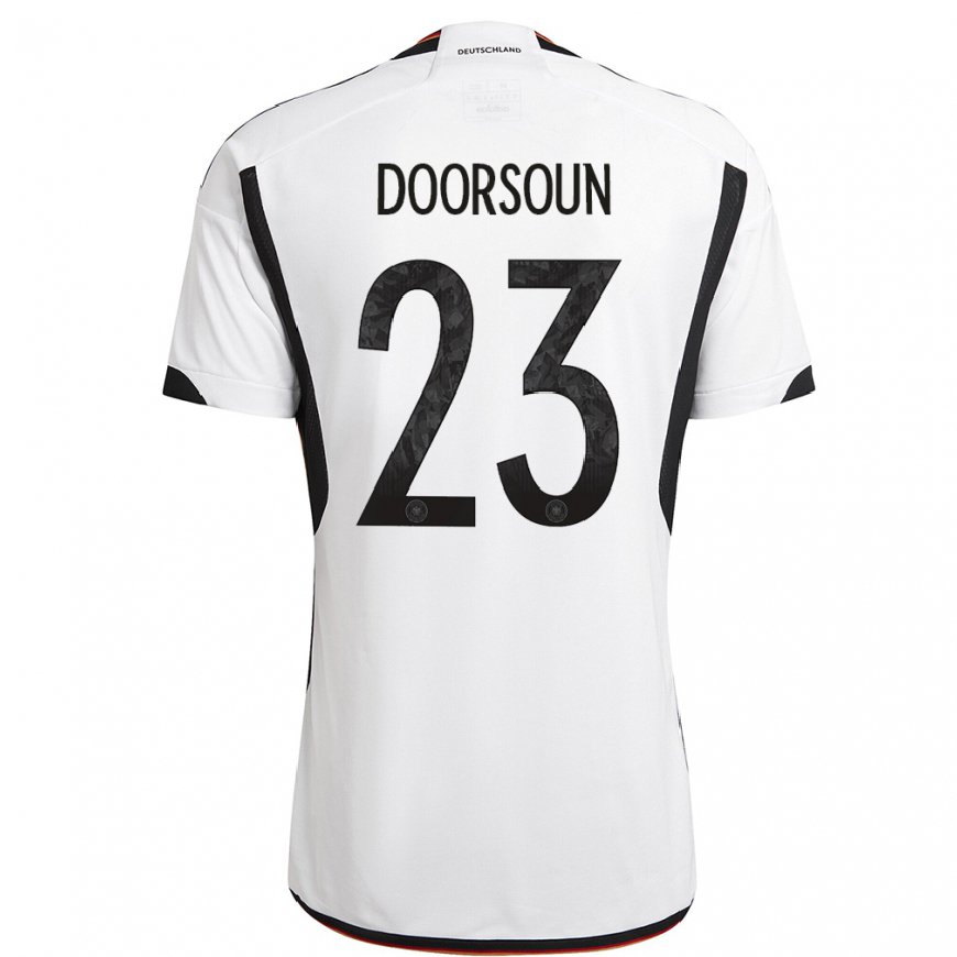 Kandiny Lapset Saksan Sara Doorsoun #23 Valkoinen Musta Kotipaita 22-24 Lyhythihainen Paita T-paita