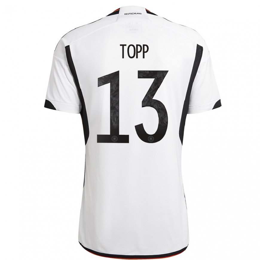 Kandiny Lapset Saksan Keke Topp #13 Valkoinen Musta Kotipaita 22-24 Lyhythihainen Paita T-paita
