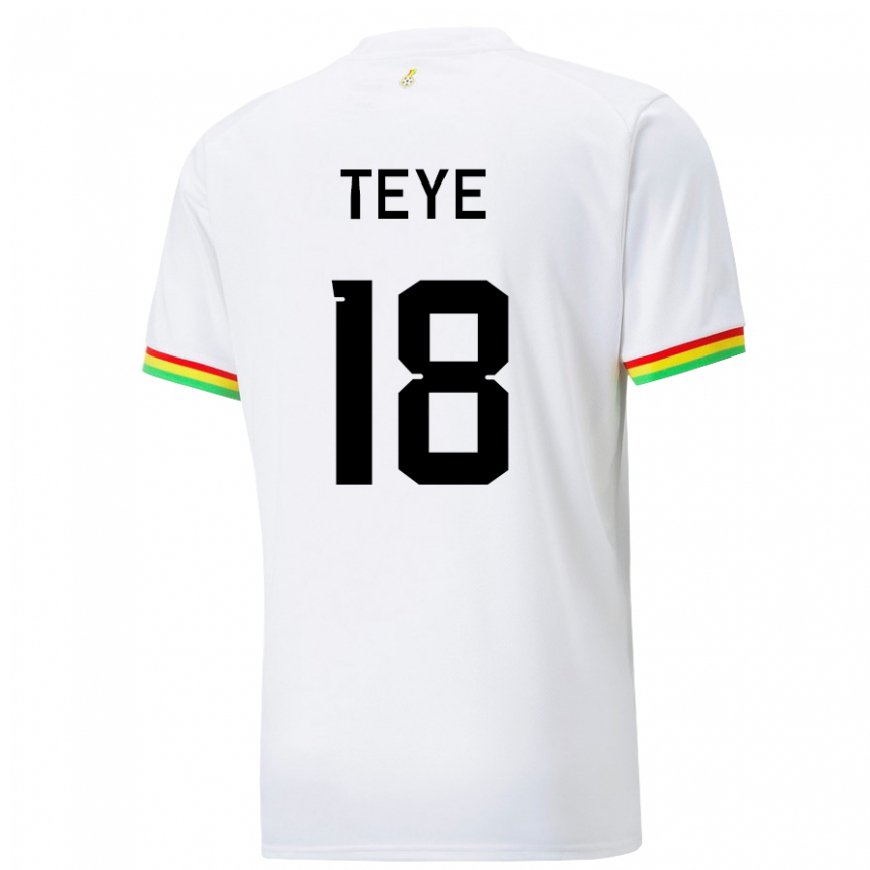 Kandiny Lapset Ghanan Suzzy Teye #18 Valkoinen Kotipaita 22-24 Lyhythihainen Paita T-paita