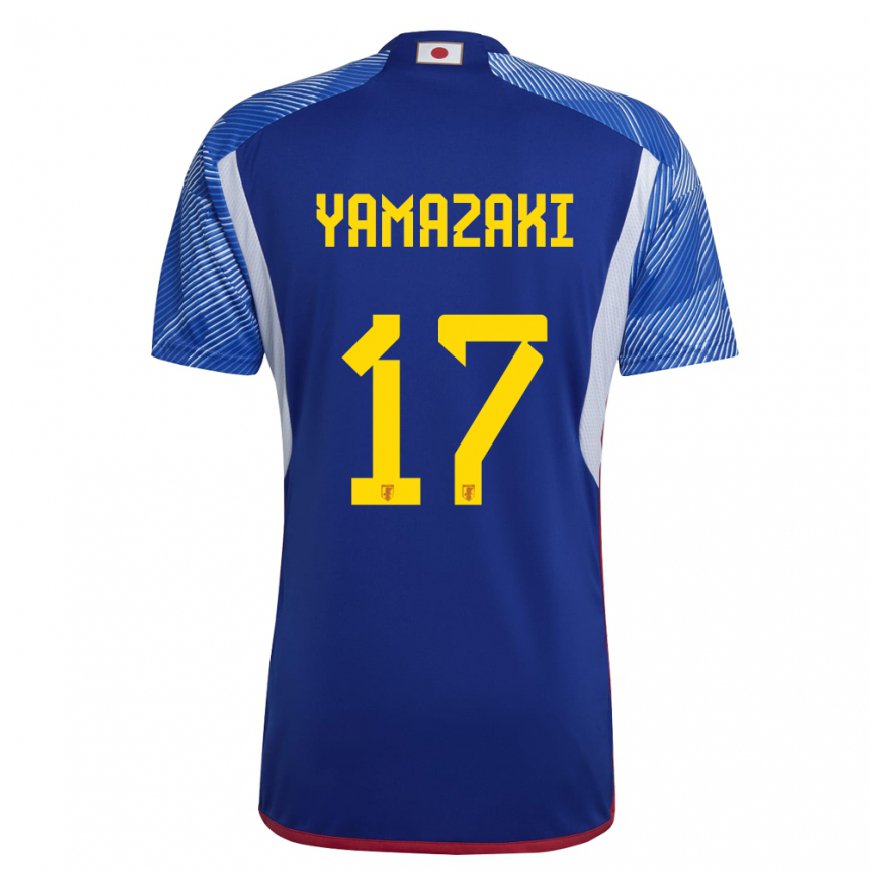 Kandiny Lapset Japanin Taishin Yamazaki #17 Kuninkaallisen Sininen Kotipaita 22-24 Lyhythihainen Paita T-paita