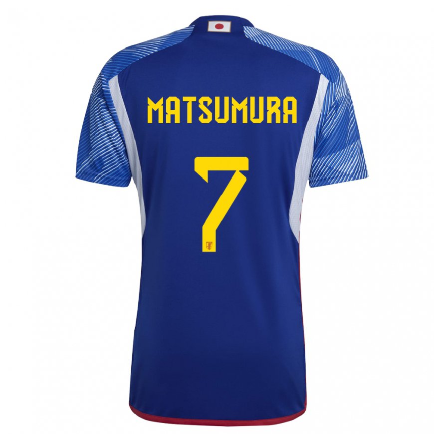 Kandiny Lapset Japanin Kosuke Matsumura #7 Kuninkaallisen Sininen Kotipaita 22-24 Lyhythihainen Paita T-paita