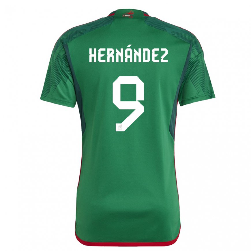 Kandiny Lapset Meksikon Jesus Hernandez #9 Vihreä Kotipaita 22-24 Lyhythihainen Paita T-paita
