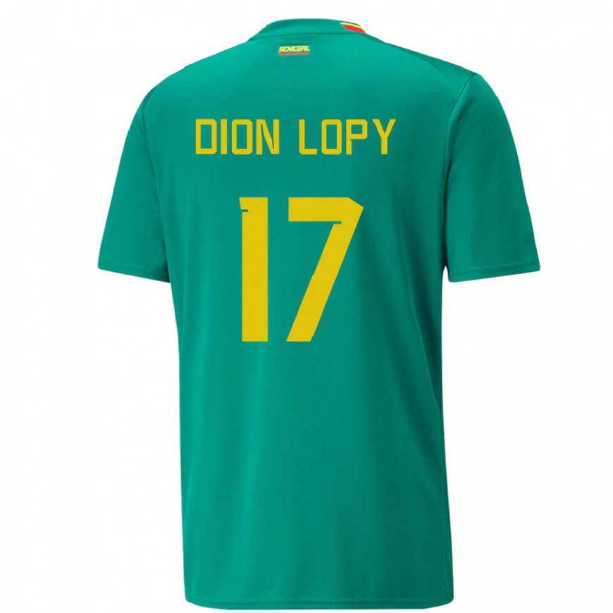 Kandiny Lapset Senegalin Dion Lopy #17 Vihreä Vieraspaita 22-24 Lyhythihainen Paita T-paita