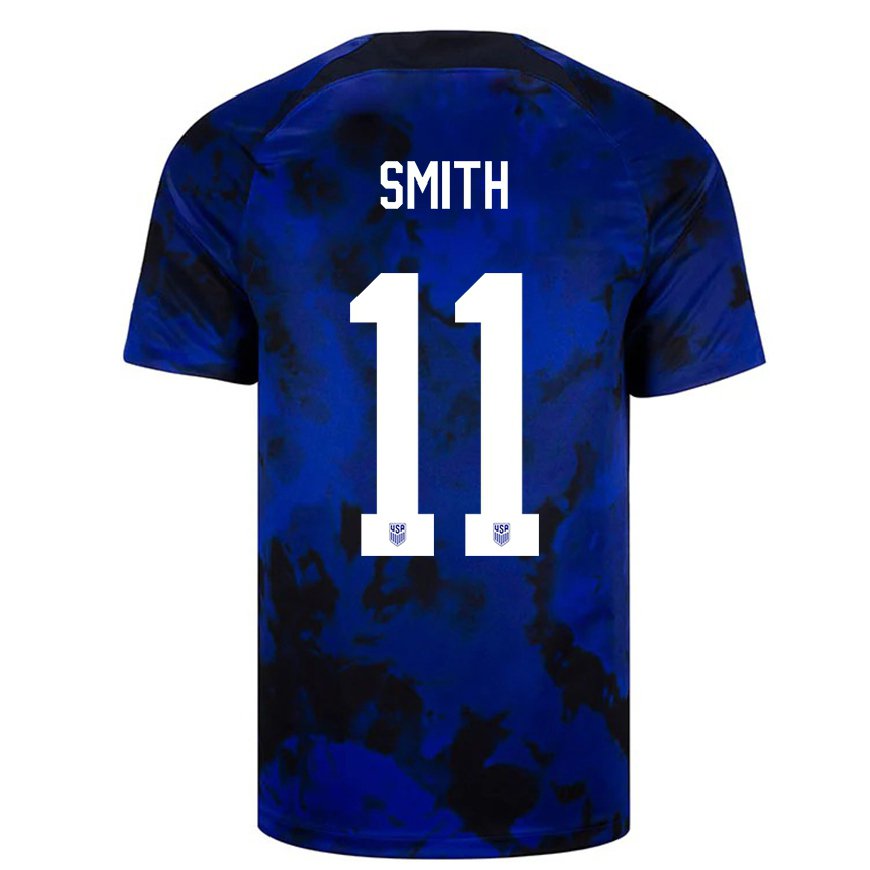 Kandiny Lapset Yhdysvaltain Sophia Smith #11 Kuninkaallisen Sininen Vieraspaita 22-24 Lyhythihainen Paita T-paita