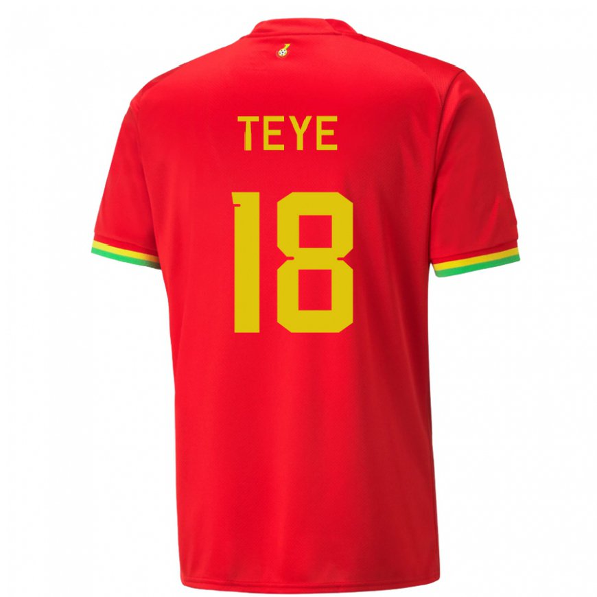 Kandiny Lapset Ghanan Suzzy Teye #18 Punainen Vieraspaita 22-24 Lyhythihainen Paita T-paita