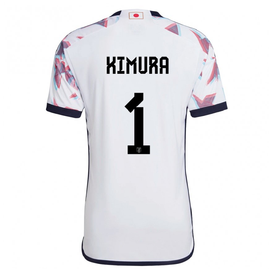 Kandiny Lapset Japanin Ryoya Kimura #1 Valkoinen Vieraspaita 22-24 Lyhythihainen Paita T-paita