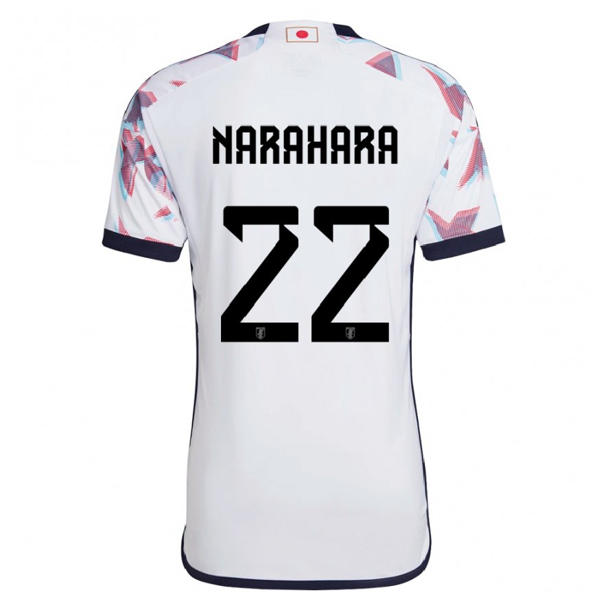 Kandiny Lapset Japanin Yoshiki Narahara #22 Valkoinen Vieraspaita 22-24 Lyhythihainen Paita T-paita