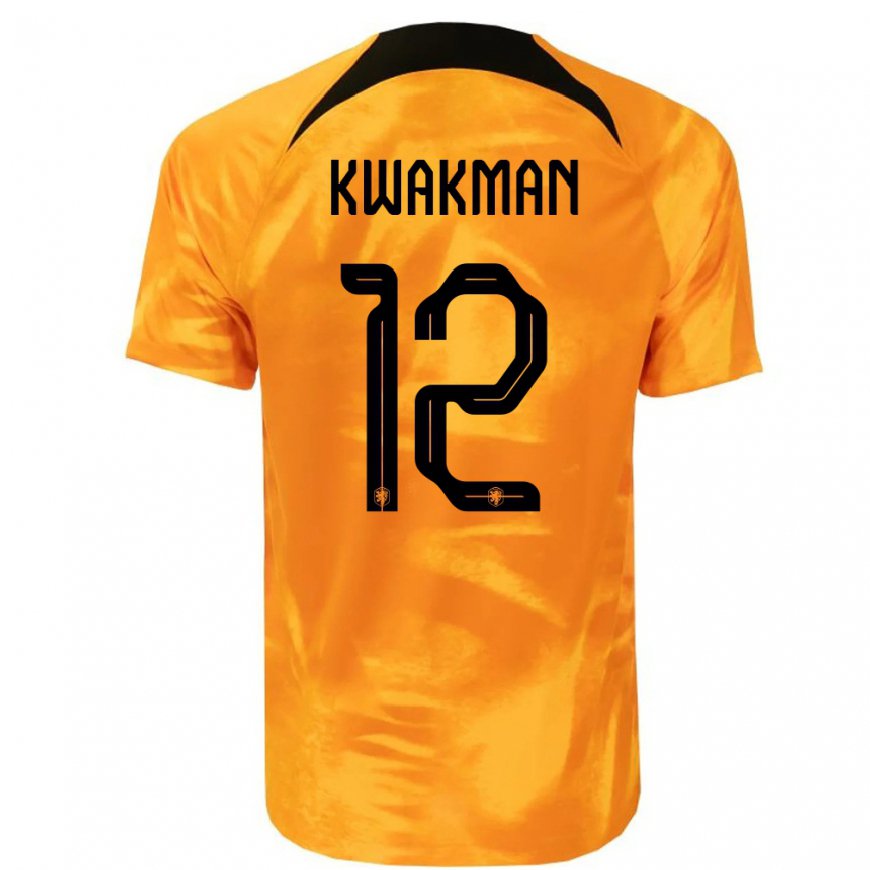 Kandiny Miesten Alankomaiden Dave Kwakman #12 Laseroranssi Kotipaita 22-24 Lyhythihainen Paita T-paita