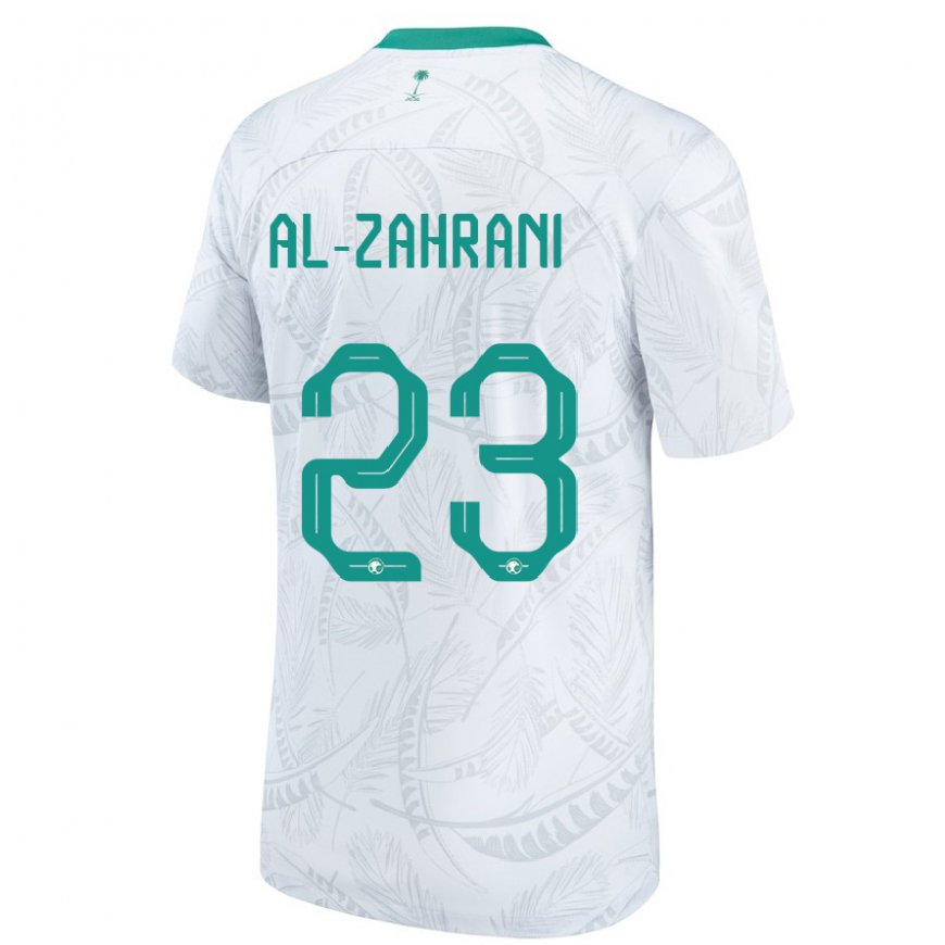 Kandiny Miesten Saudi-arabian Tahani Al Zahrani #23 Valkoinen Kotipaita 22-24 Lyhythihainen Paita T-paita
