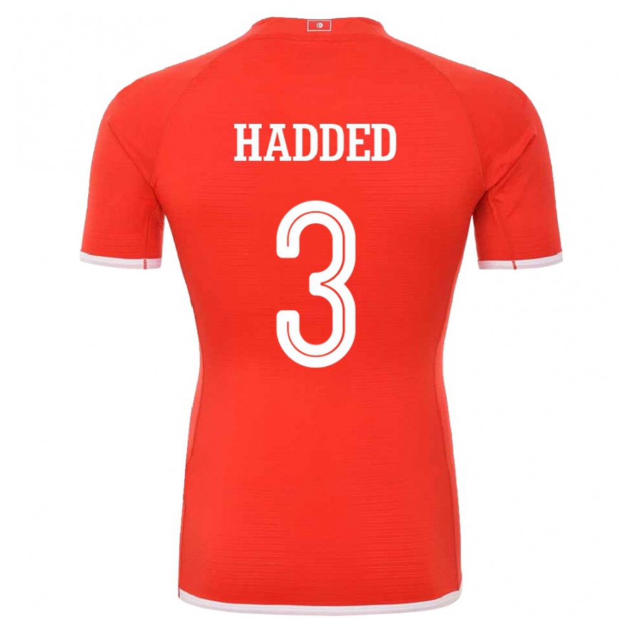 Kandiny Miesten Tunisian Rayen Hadded #3 Punainen Kotipaita 22-24 Lyhythihainen Paita T-paita