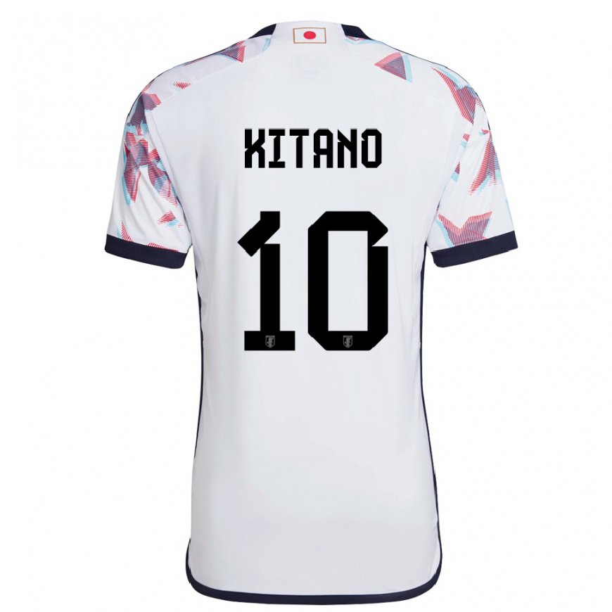 Kandiny Miesten Japanin Sota Kitano #10 Valkoinen Vieraspaita 22-24 Lyhythihainen Paita T-paita