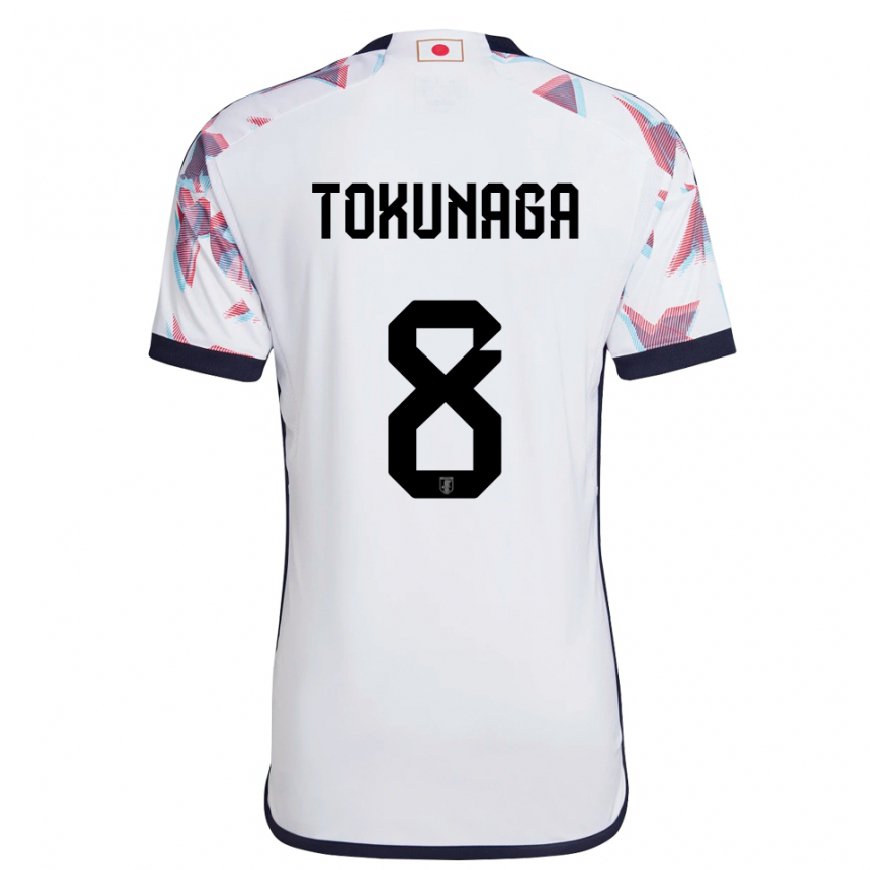 Kandiny Miesten Japanin Ryo Tokunaga #8 Valkoinen Vieraspaita 22-24 Lyhythihainen Paita T-paita