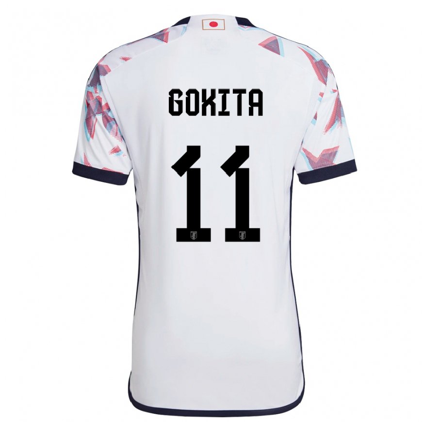 Kandiny Miesten Japanin Kishin Gokita #11 Valkoinen Vieraspaita 22-24 Lyhythihainen Paita T-paita