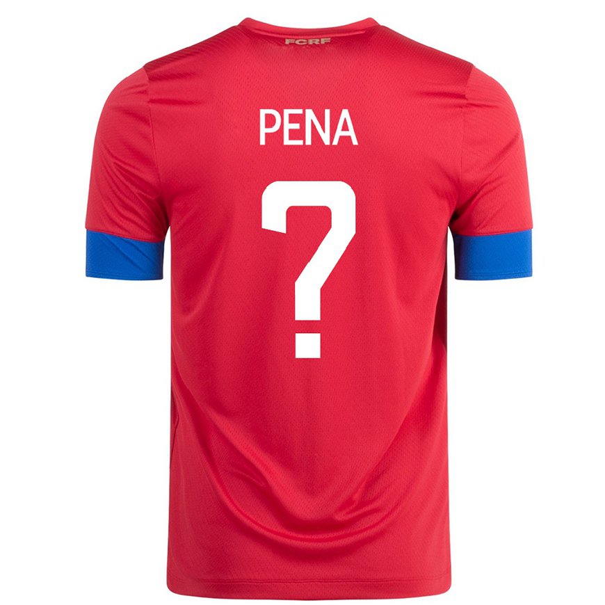 Kandiny Naisten Costa Rican Randy Pena #0 Punainen Kotipaita 22-24 Lyhythihainen Paita T-paita