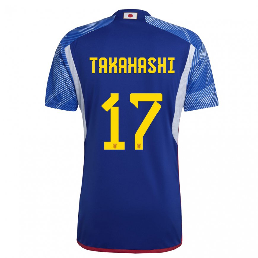 Kandiny Naisten Japanin Hana Takahashi #17 Kuninkaallisen Sininen Kotipaita 22-24 Lyhythihainen Paita T-paita