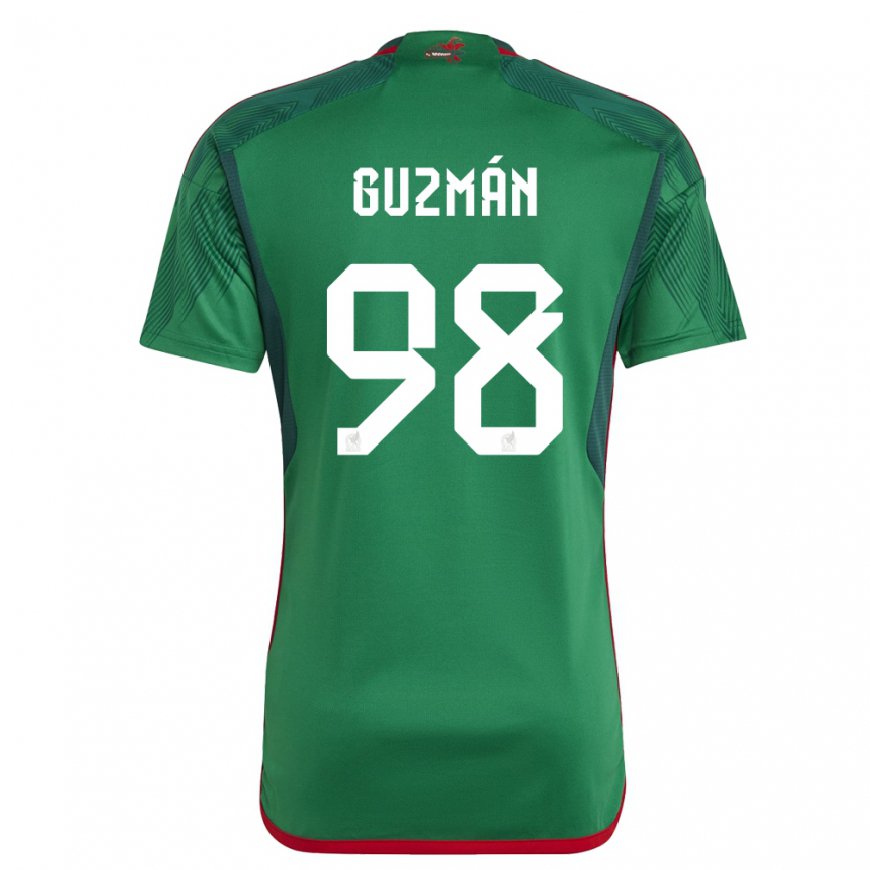 Kandiny Naisten Meksikon Kinberly Guzman #98 Vihreä Kotipaita 22-24 Lyhythihainen Paita T-paita