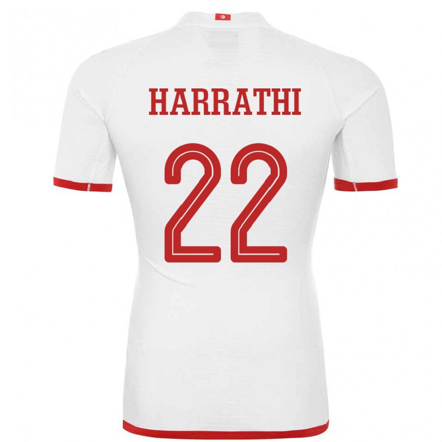Kandiny Naisten Tunisian Najla Harrathi #22 Valkoinen Vieraspaita 22-24 Lyhythihainen Paita T-paita