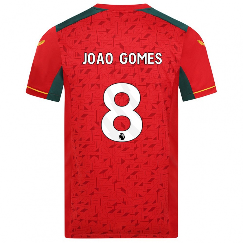 Kandiny Lapset João Gomes #8 Punainen Vieraspaita 2023/24 Lyhythihainen Paita T-Paita