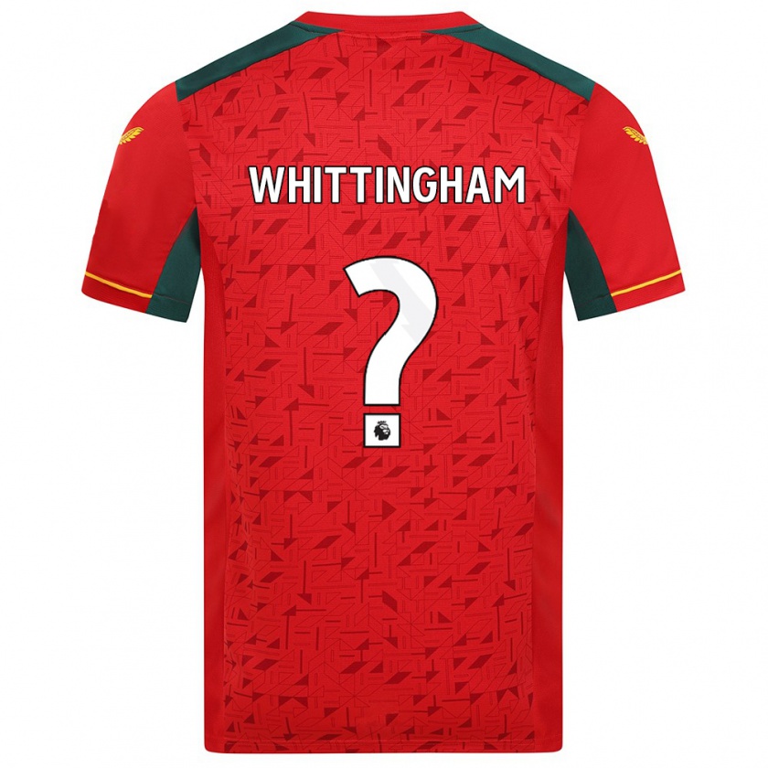 Kandiny Lapset Matthew Whittingham #0 Punainen Vieraspaita 2023/24 Lyhythihainen Paita T-Paita
