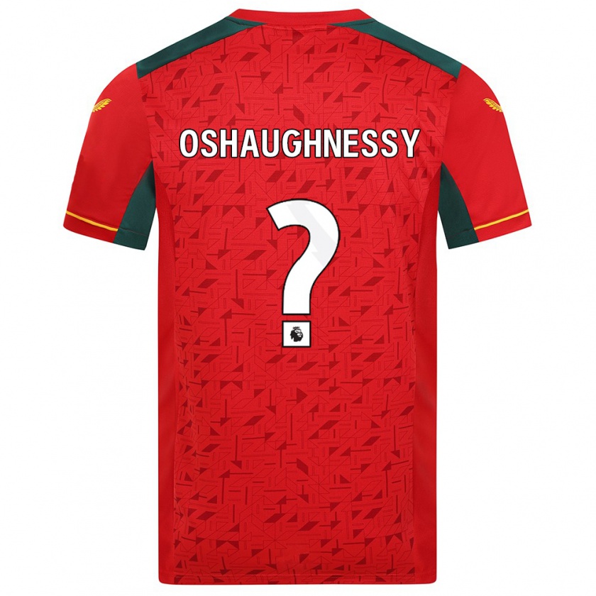 Kandiny Lapset Joe Oshaughnessy #0 Punainen Vieraspaita 2023/24 Lyhythihainen Paita T-Paita