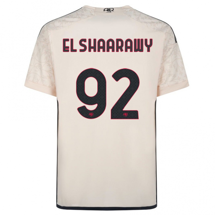 Kandiny Lapset Stephan El Shaarawy #92 Luonnonvalkoinen Vieraspaita 2023/24 Lyhythihainen Paita T-Paita