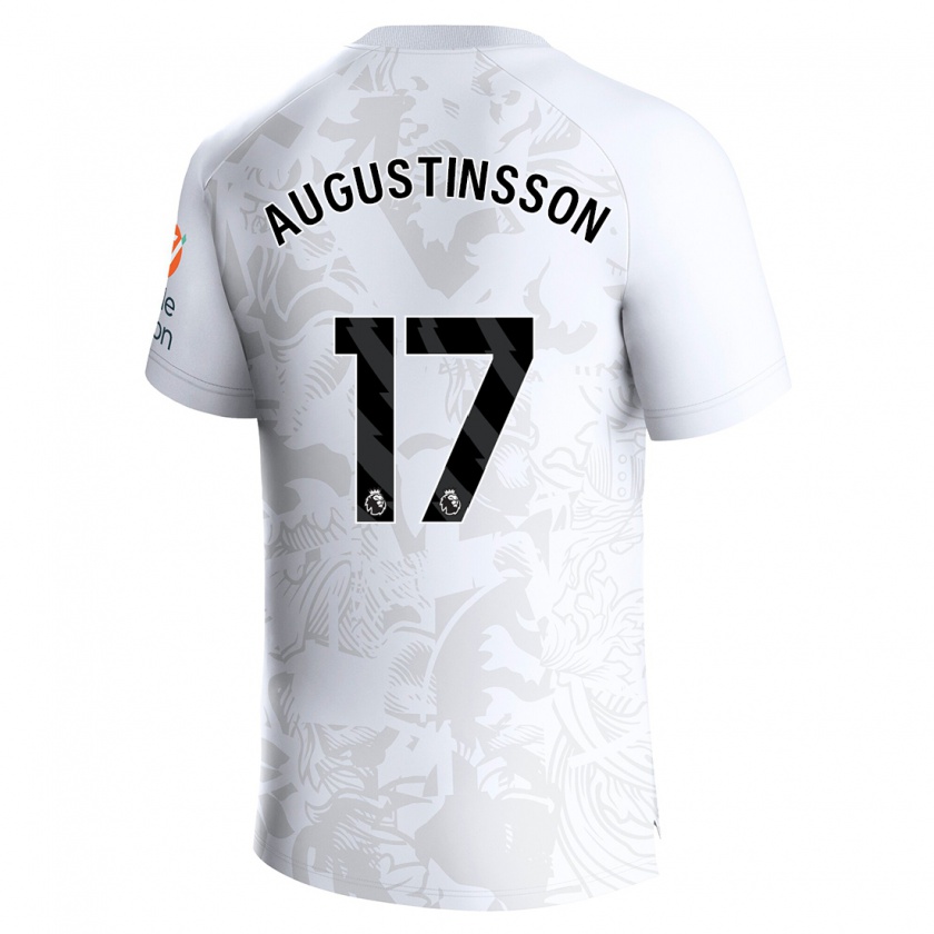 Kandiny Miesten Ludwig Augustinsson #17 Valkoinen Vieraspaita 2023/24 Lyhythihainen Paita T-Paita