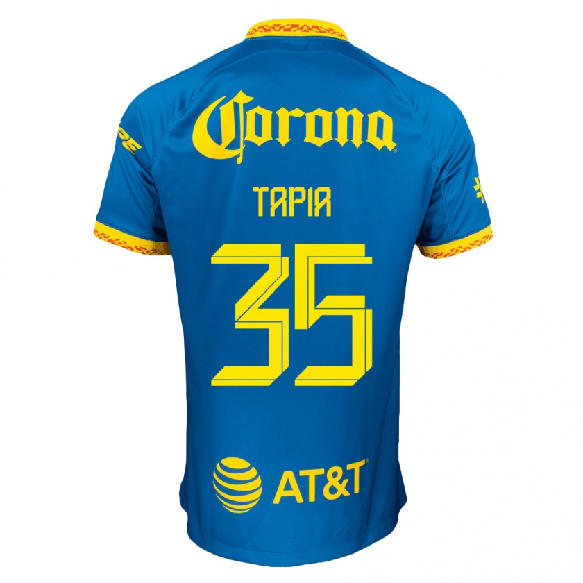 Kandiny Miesten Fernando Tapia #35 Sininen Vieraspaita 2023/24 Lyhythihainen Paita T-Paita