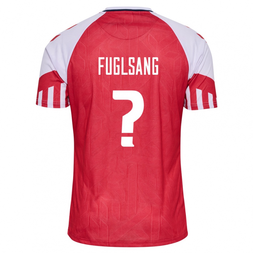 Kandiny Lapset Tanskan Adam Fuglsang #0 Punainen Kotipaita 24-26 Lyhythihainen Paita T-Paita