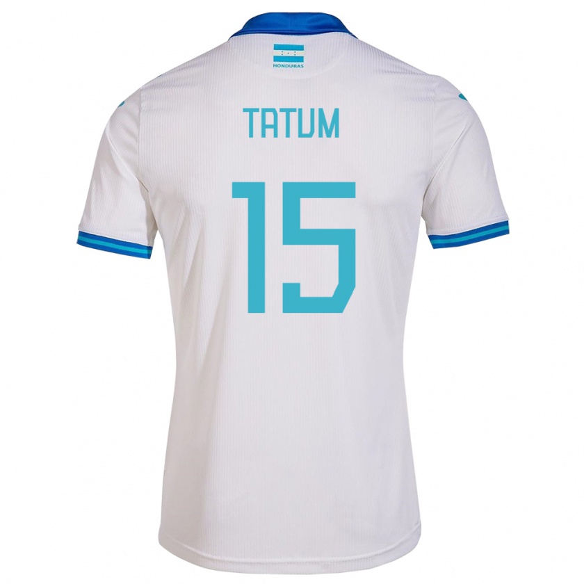 Kandiny Naisten Honduras Anfronit Tatum #15 Valkoinen Kotipaita 24-26 Lyhythihainen Paita T-Paita
