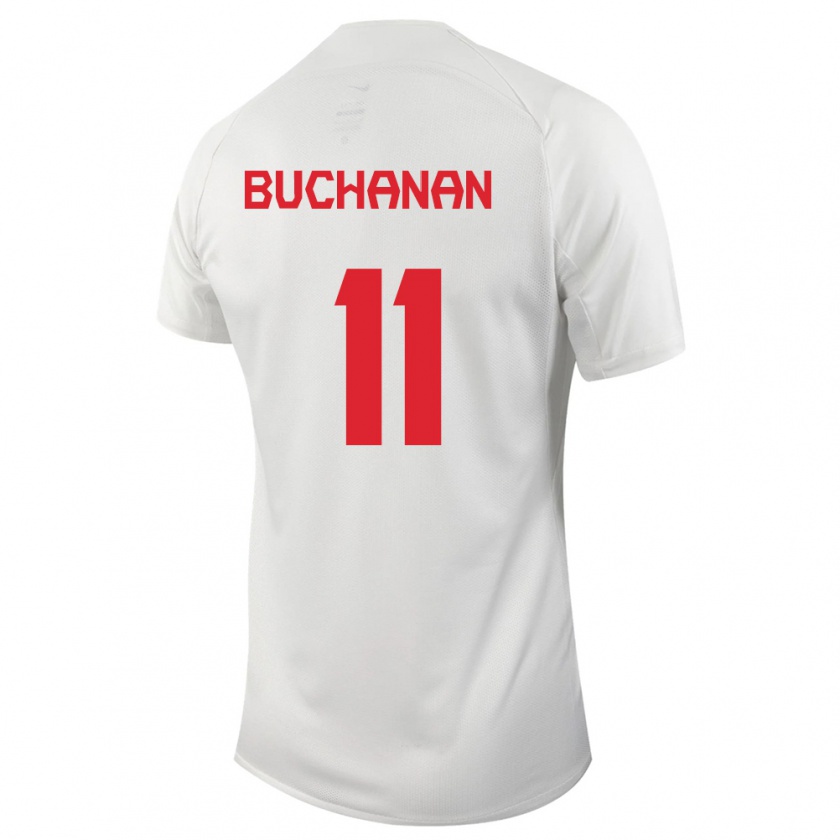 Kandiny Naisten Kanadan Tajon Buchanan #11 Valkoinen Vieraspaita 24-26 Lyhythihainen Paita T-Paita